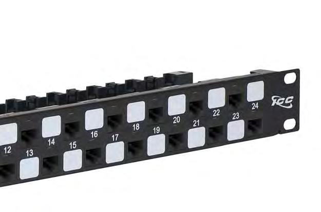 PATCH PANELS & CROSS-CONNECT CAT 6A PATCH PANELS PATCH PANELS & CROSS-CONNECT CAT 6A 10G UNSHIELDED TWISTED PAIR (UTP) PATCH PANEL Permanent Link performance tested up to 7.
