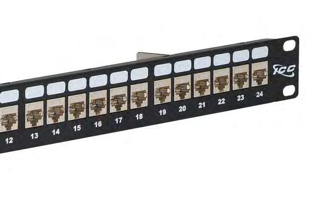FOILED TWISTED PAIR (FTP) PATCH PANEL Permanent Link performance tested up to 2.