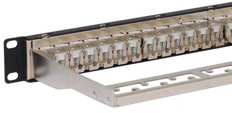 contacts Pre-installed grounding studs Fits standard 19 EIA rack mount widths Package includes cable management bar, cable ties and #12 rack screws db 100 80 60 40