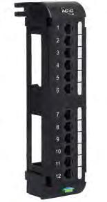 PANEL Fits standard 19 EIA rack mount widths Package includes cable ties and #12 rack screws CARTON ICMPP048U6 48-Ports, 6P6C, USOC wiring, 2 RMS* 10