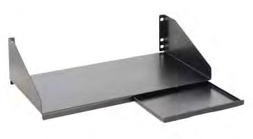 capacity Package includes #12 rack screws 10" KEYBOARD SHELF, 3 RMS* Keyboard shelf with sliding mouse tray 18.