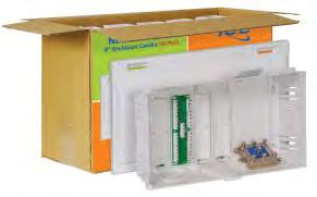RESIDENTIAL ENCLOSURES NET.MEDIA CENTERS TM 8" Combo 6 Pack 8" H x 15.10" W x 4.