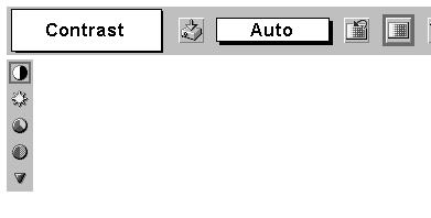 Adjust each level by pressing POINT LEFT/RIGHT button(s). IMAGE ADJUST MENU Move the red frame pointer to the item to be selected and then press SET button.