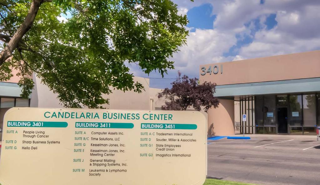 CANDELARIA BUSINESS CENTER FOR LEASE >> OFFICE AND OFFICE / WAREHOUSE Candelaria Business Park offers tenants a professional office/flex experience.