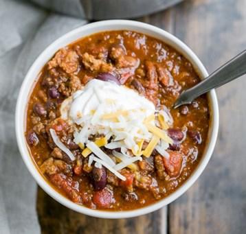 Baked Bean Chili TOTAL TIME: Prep/Total Time: 30 min. MAKES: 24 servings Yield: 24 servings.