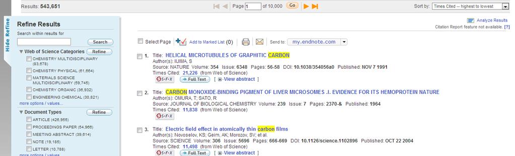 Try on searching field - Title ) o Commonly used * *carbon* Hydro Carbon or Carbon dioxide o
