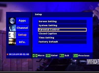 This menu item gives you the option of selecting the Audio language.. Guide Default.This option allows the user to set the preferred EPG Display mode. Full and Simple mode will be listed.. Auto Sleep.