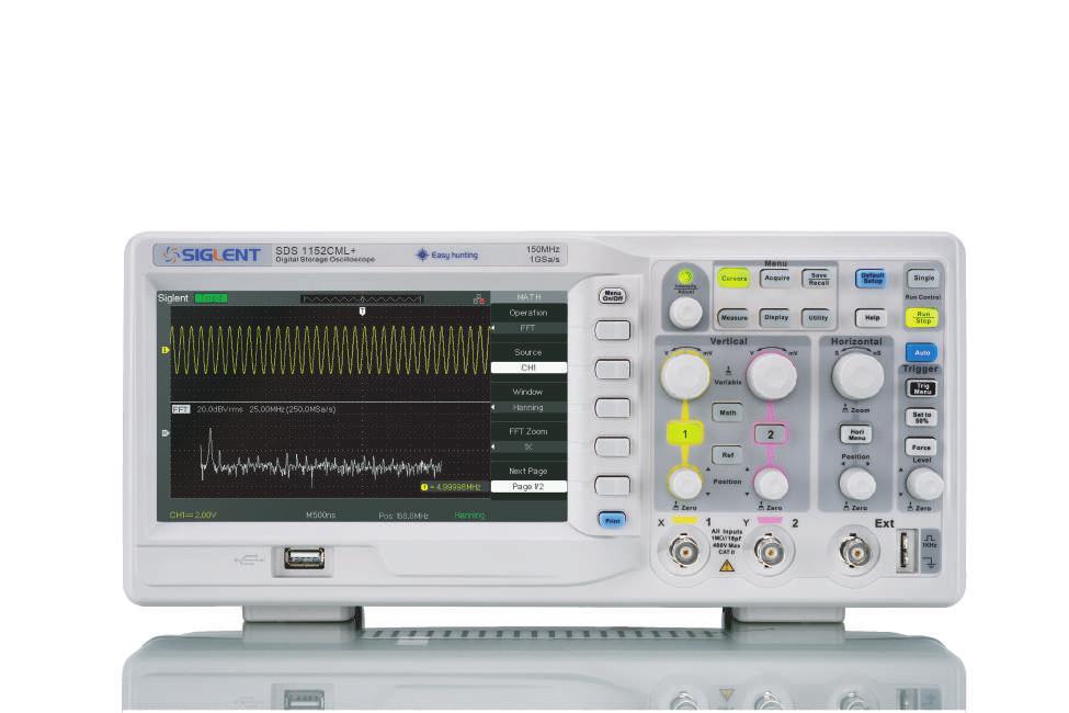 SDS1000DL+/CML+ Series Digital Oscilloscope Application Electronic circuit design and debugging Electrical circuit function test Inspect instantaneous signal Industrial control and measuring Products