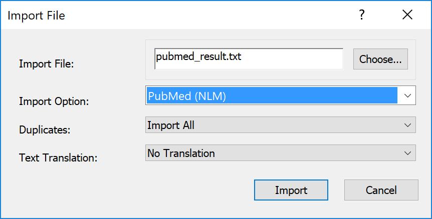 EndNote X9 Guided Tour: Windows Page 28 of 41 Text Translation: No Translation This option allows you to specify the text character encoding of the file you import.