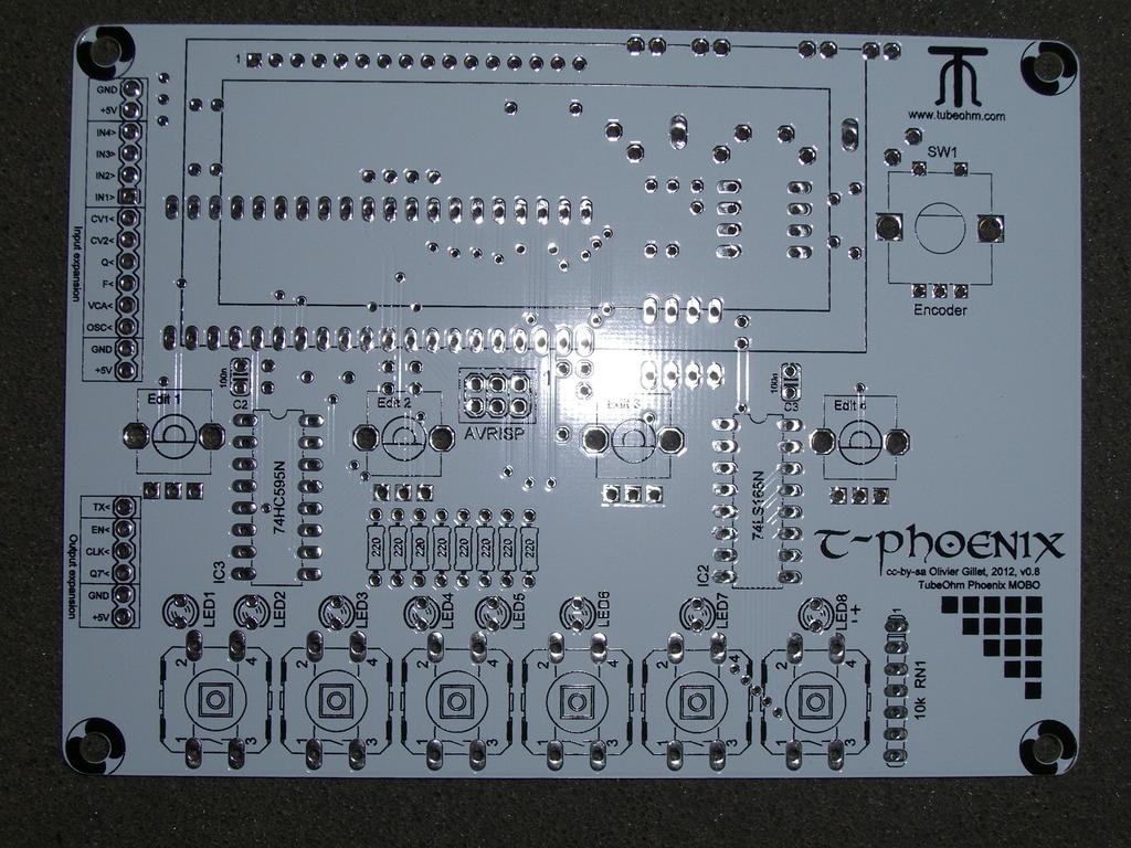 Phoenix control board assembly instructions Schematics and PCB The digital/control board hosts the main