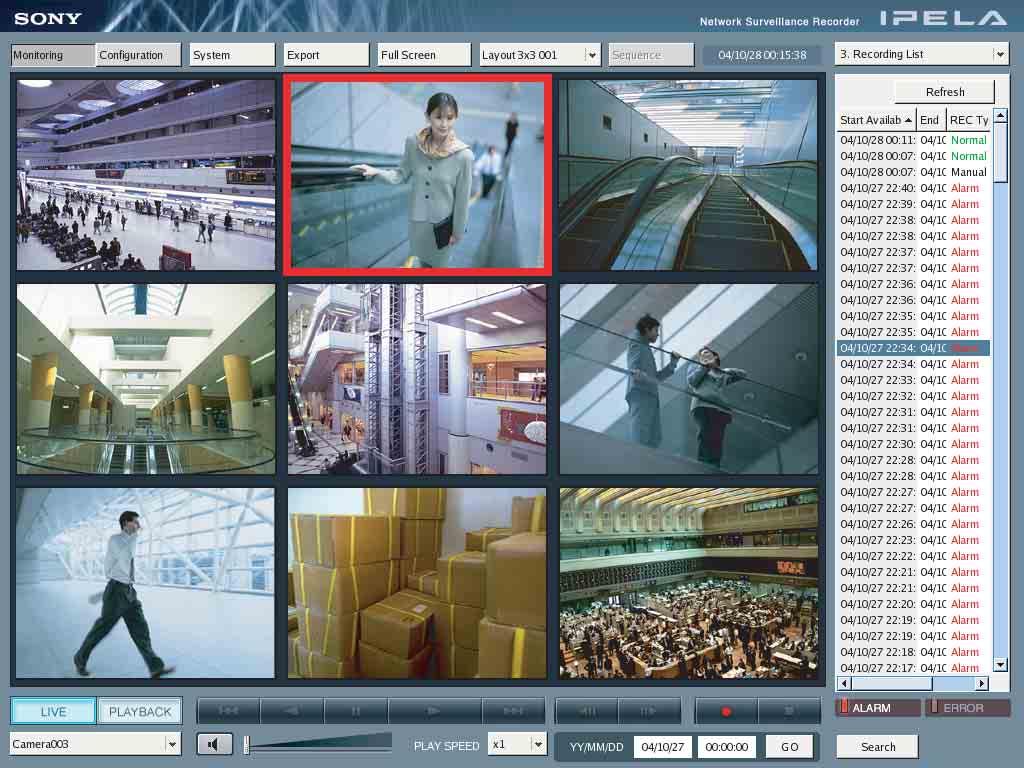To perform motion detection and object detection using metadata, a camera that supports motion detection by metadata is required.