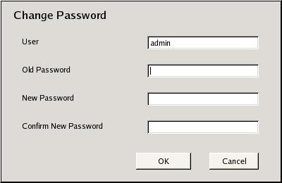 3 Change the necessary settings. User Enter the user name used when logging on to the NSR. Old Password Enter the current password. New Password Enter your new password.