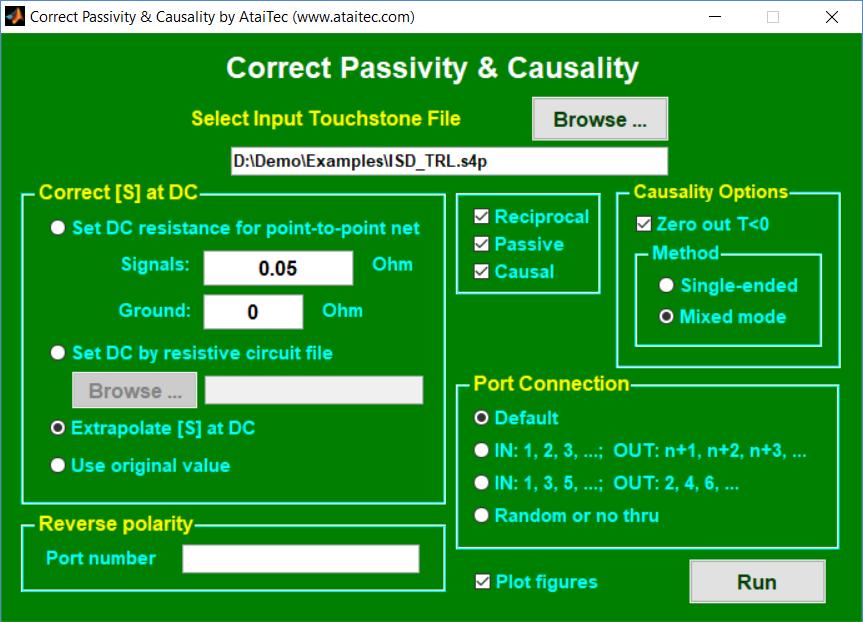 Passivity & causality correction 2 1 3 Multiple ways to fill in DC.
