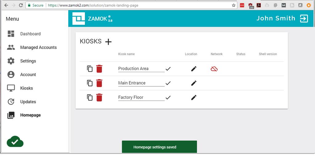 KIOSK MANAGEMENT SOFTWARE Our Zamok Kiosk Management Software locks down the kiosk to connect with your existing online rental platform and present users with any other options you choose!