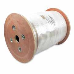RG11 60% DUAL SHIELD / Suitable for CATV, MATV and other video broadcast installations 14 AWG copper clad steel (CCS) center conductor Cable Diameter for CMR: 0.40 / CMP: 0.35 Dual shield 3.