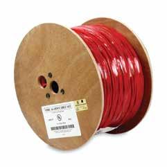 FIRE ALARM CABLES FPLR/FPLP UNSHIELDED FPLR (Power-Limited Fire Alarm Riser Cable) Red color jacket (standard) identified as universal fire alarm cable Suitable for smoke detectors, burglar alarms,