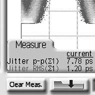 The reduced jitter of the 86107A precision timebase module allows you to measure the true jitter of your signal.
