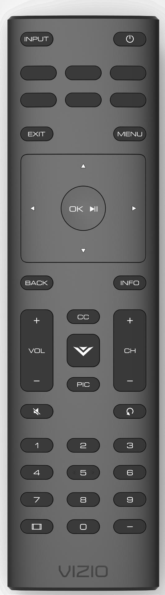 Pic - Cycle through the different picture setting modes 14. Channel Up/Down- Change the channel. 15. Mute - Turn the audio on or off 16. Last - Return to the last viewed channel.. 17.