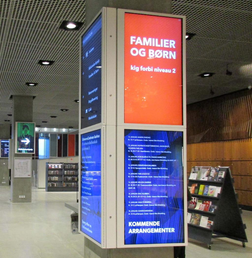 4 LIBRARY & CITIZEN SERVICE 1k+ There are thousands of visitors every day in the library 5 Aarhus Library and Citizen Service DOKK1 chose Rosendahl solutions to communicate their messages to the