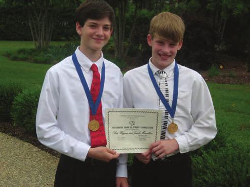 Ensemble, Division C: Gold Medalists are Ben Wiggins (right) and Josiah