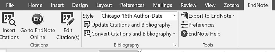 EndNote Web will embed the citation in the desired format, and append the bibliographic reference at the end of the paper.