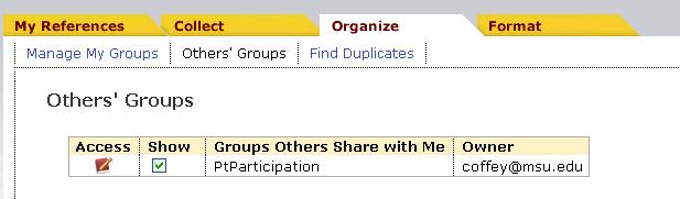Sharing EndNote Web groups is great for collaborative projects!