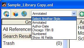 11 Copy formatted The Copy Formatted option allows you to copy references formatted in your chosen bibliographic output style into your Word document.