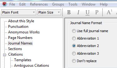 when formatting your reference list 1. From the Edit menu in EndNote, select Output Styles, and Edit Vancouver. 2.