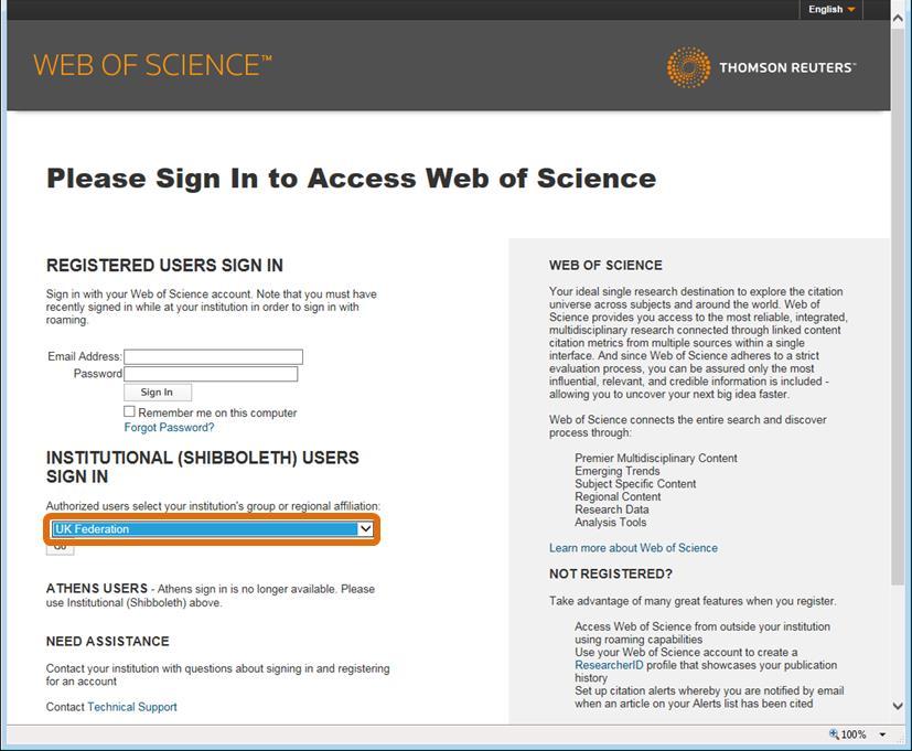 then sign in to EndNote online. Step 1: Go to http://wok.mimas.ac.uk/ and select Problems with access?