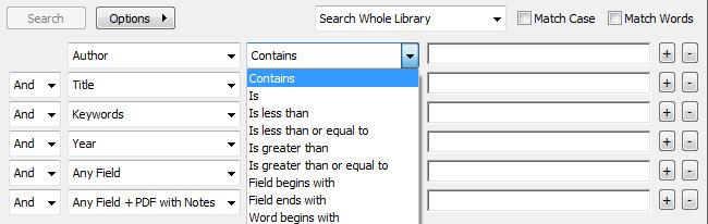 3.7.1 Quick Search & Search Panel The Quick Search (Fig 13) can be found in the toolbar (1).