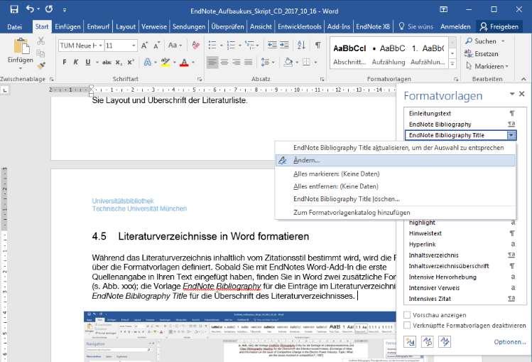 Word add-in, you'll find two additional style sheets in Word (see Fig.
