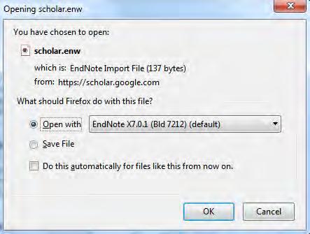 1 From now on, when you search Google Scholar, there will be an Import into Endnote link