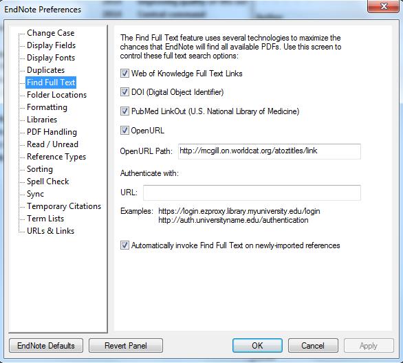 2. Enable it by going to Edit > Preferences > Find Full Text and typing the following path: