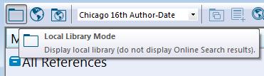 EndNote Local Library Mode: Online