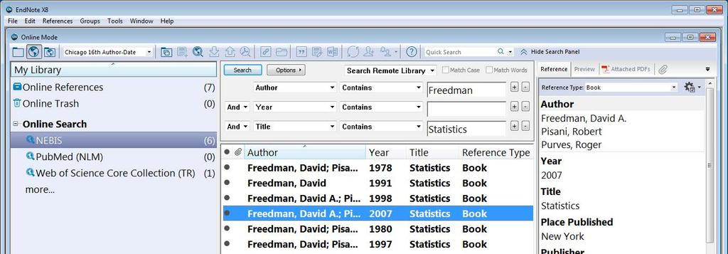 Collect Metadata EndNote s