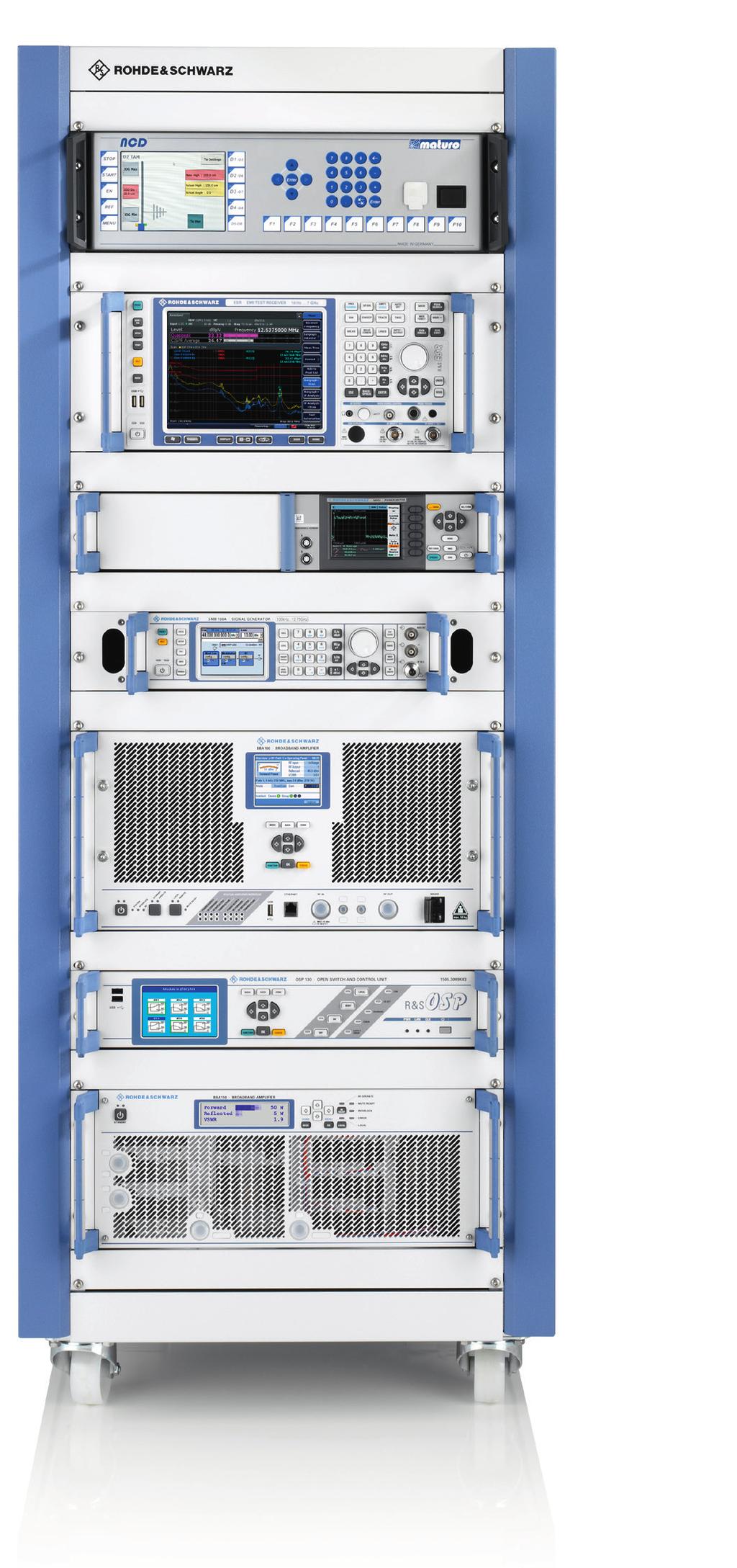 R&S CEMS100 Compact EMS/EMI Test Platform At a glance Setting up an EMS/EMI test system is a very complex process requiring significant investment.