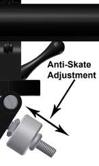 Note the current position of the Anti-Skate Adjustment and then temporarily set the Anti-Skate Adjustment to minimum. Refer to figure 33.