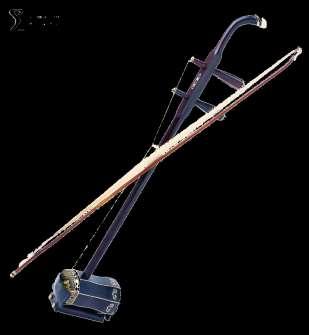 The Gaohu 高胡 It is developed from the erhu, and it is used in Cantonese music and opera.