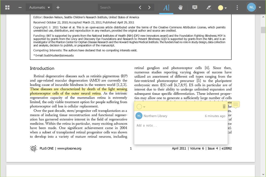Other functions of Mendeley Read and Annotate a PDF file in Mendeley Web (browser) version You