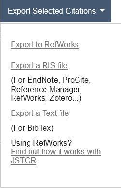 2. Export from databases (.