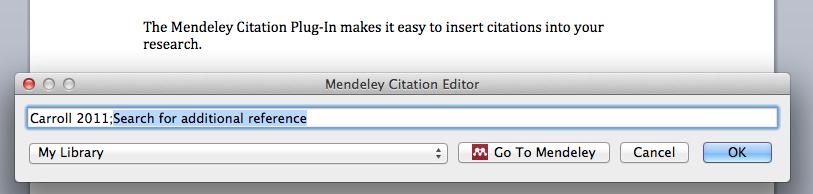 Select your citation and