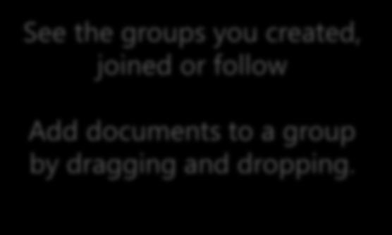 groups Create groups either