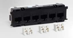 1100GS5 Modular Patch Panel The 1100GS5 panel is a 19-inch rack mountable patch panel, designed with either 4 or 8 six-port GS5 distribution modules (DM) in 1U and 2U configurations.