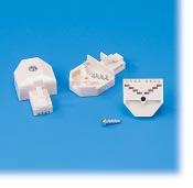 CONNECTORS Copper 700A8 Modular Plug RJ45 Family The 700A8 Modular Wire Plug is a modular 4-pair plug that attaches to 0.511 mm diameter (24 AWG) solid wire to create a modular cord.