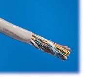 copper CABLES Copper Category 3 Cables Indoor 1010 MultiPair LAN Cable consists of 24-AWG solid-copper conductors insulated with color-coded PVC.