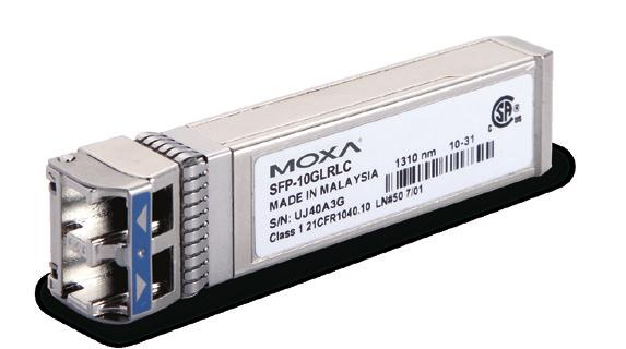 SFP-10G Series 1-port 10 Gigabit Ethernet SFP+ modules Compliant with IEEE 802.