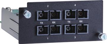 auto MDI/MDI-X connection Fiber Ports: 100/1000BaseFX ports (SC/ST or SFP LC connector) Optical Fiber Spec