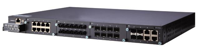 Ordering Information Step 1: Select Ethernet switch system Step 2: Select interface modules PT-7828 with power supply PM-7200 module (Gigabit or Fast Ethernet) Note: The PT-7828 Ethernet switch