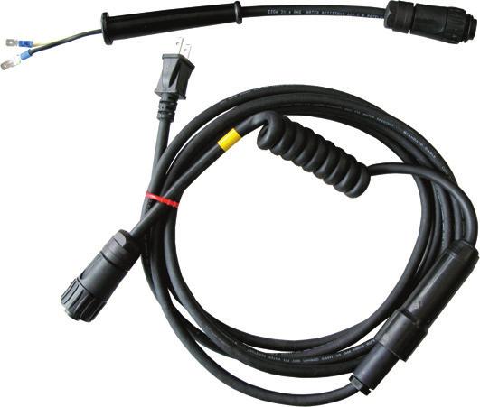 Swivel cable To prevent twisting of the cable. For all GF, RA and PS machines with protection class II (double insulated).