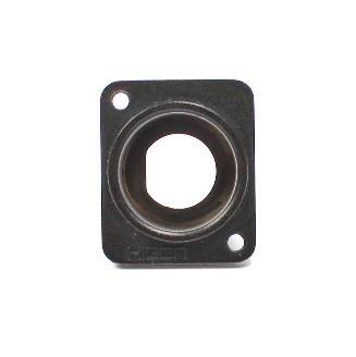 Bulkhead-Insulated Adaptor BNCpro Mounting hole Mounting Panel without Serrated Washer 6 mm 7 mm Accessories (extra order): XLR-Mounting Flange Part-No.